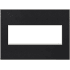 Legrand adorne Real Materials Metal 3-Gang Light Switch / Outlet Cover Wall Plate Black Leather