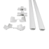 Legrand Wiremold CornerMate 8 Foot Corner Cord Cover Kit, Holds Up to 3 Cables White