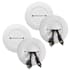 Legrand Wiremold In Wall Low Voltage TV Grommet Kit with Mounting Brackets and Hole Saw, 2-Pack White
