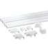Legrand Wiremold Cordmate II 12 Foot Cord Cover Kit, Holds Up to 3 Cables White