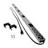 Legrand Plugmold Tough 4 ft. 10-Outlet Power Strip with Circuit Breaker, Diamond Plate Stainless Steel