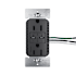 Legrand radiant 15 Ampere Electrical Outlet with USB-C Black