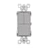 Legrand Radiant 15 Ampere Combination Single Pole/Single Pole/3-Way Light Switch Gray