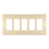 Legrand Radiant 5-Gang Decorator Rocker Light Switch / Outlet Cover Wall Plate Ivory