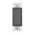 Legrand Radiant 15 Ampere 3-Way Decorator Rocker Light Switch Black