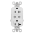 Legrand radiant 20 Ampere Tamper Resistant Electrical Outlet with 2 USB Type C Ports White