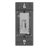Legrand Toggle Slide Dimmer 300 Watt Single Pole/3-Way LED/CFL/Incandescent Light Dimmer Wall Control Gray