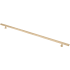 Lews Hardware Square Bar 16 or 20 Inch Adjustable Center to Center 24 Inch Bar Cabinet Pull Brushed Brass