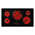LG 36 Inch Wide 5 Burner Electric Cooktop with UltraHeat™ and LG ThinQ App Capability Black Glass