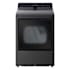 LG 27 Inch Wide 7.3 Cu. Ft. Energy Star Certified Electric Dryer with LED Display and Reversible Door Platinum Black