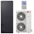 LG 30K BTU Cooling 18.2 SEER2 One Zone Ducted Air Handler Mini Split Package with Inverter Technology and Gold Fin Protection White