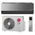 LG 9K BTU Cooling 23.8 SEER2 One Zone Wall Mount Mini Split Package with Inverter Technology and Integrated Base Pan Heater Smoked Charcoal