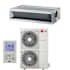 LG 36K BTU Cooling 19 SEER2 One Zone Concealed Duct Mini Split Package with Inverter Technology and Gold Fin Protection White