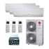 LG 42K BTU Cooling 21.5 SEER2 Three Zone Wall Mount Mini Split Package with 15k + 18k + 18k Indoor Units White