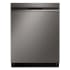 LG 24 Inch Wide 15 Place Setting Energy Star Rated Built-In Dishwasher with QuadWash PrintProof Black Stainless Steel