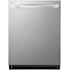 LG 24 Inch Wide 15 Place Setting Built-In Fingerprint Resistant Top Control Dishwasher with QuadWash and TrueSteam PrintProof Stainless Steel