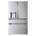 LG 36 Inch Wide 24.5 Cu. Ft. Energy Star Certified Fingerprint Resistant French Door Refrigerator with Dual Ice Maker and Full Convert Drawer Stainless Steel