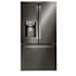 LG 36 Inch Wide 27.7 Cu. Ft. Energy Star Certified Fingerprint Resistant French Door Refrigerator with External Water and Ice Dispenser Black Stainless Steel