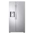 LG 36 Inch Wide 26.6 Cu. Ft. Energy Star Certified Side By Side Refrigerator with LED Lighting and Crisper Drawers Stainless Steel