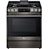 LG 30 Inch Wide 6.3 Cu. Ft. Free Standing Gas Range with InstaView Window Black Stainless Steel