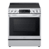 LG 30 Inch Wide 6.3 Cu. Ft. Slide In Fingerprint Resistant Electric Range with Knob and Touch Controls Stainless Steel