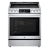 LG Studio 30 Inch Wide 6.3 Cu. Ft. Free Standing Induction Range with Induction Burners and Broil Element Stainless Steel