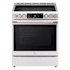 LG Studio 30 Inch Wide 6.3 Cu. Ft. Free Standing Induction Range with Induction Burners and Broil Element Essence White