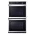 LG 30 Inch Wide 9.4 Cu. Ft. Fingerprint Resistant Electric Double Oven with Broil and Self-Clean Stainless Steel