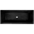 Linkasink Trough 36" Rectangular Concrete Drop In Bathroom Sink Black Concrete
