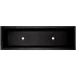 Linkasink Trough 48" Rectangular Concrete Drop In Bathroom Sink Black Concrete