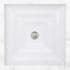 Linkasink 18" Circular Glass Undermount Bathroom Sink White / Clear Glass