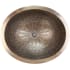 Linkasink Cast Bronze 18-1/2" Oval Yellow Bronze Drop In, Undermount, or Vessel Bathroom Sink Antique Bronze