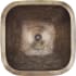 Linkasink Cast Bronze 16" Square Bronze Drop In or Undermount Bathroom Sink Antique Bronze