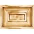 Linkasink Vintage Jeweler 22" Rectangular Drop In or Undermount Bathroom Sink Satin Unlacquered Brass