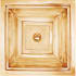 Linkasink Vintage Jeweler 16" Square Drop In or Undermount Bathroom Sink Polished Brass