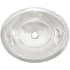 Linkasink Smooth Small Oval 17-1/2" Oval Brass Drop In Bathroom Sink Polished Stainless Steel