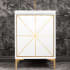 Linkasink Divergence 24" Free Standing Plywood Vanity Cabinet Only - Less Vanity Top White / Polished Brass