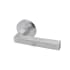 Linnea Marine Grade 316 Stainless Steel LL90 Passage Door Lever Set with Round Rose Satin Stainless Steel