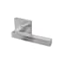 Linnea Marine Grade 316 Stainless Steel LL90 Passage Door Lever Set with Square Rose Satin Stainless Steel