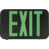 Lithonia Lighting Contractor Select EXRG Integrated LED Exit Sign with Red/Green Switchable Letters and 3.6 Volt Backup Battery Black