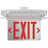 Lithonia Lighting Basics Edge-Lit Exit Sign 4" Wide Red Letter Surface or Recessed Mount LED Exit Sign White
