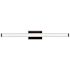 Lithonia Lighting Contemporary Square Single Light 33" Wide Integrated LED Bathroom Bar Light - 3000K Polished Bronze