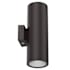 Lithonia Lighting 18" Tall Outdoor Cylindrical Switchable CCT Wall Sconce Dark Bronze