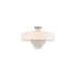 Livex Lighting Carlisle 5 Light Semi Flush Ceiling Fixture Brushed Nickel