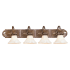 Livex Lighting Savannah 4 Light Bathroom Vanity Light Venetian Patina