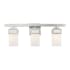 Livex Lighting Harding 3 Light 23-7/8" Wide Bathroom Vanity Light with Glass Shades Brushed Nickel