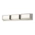 Livex Lighting Sutter 3 Light 24" Wide Integrated LED Bathroom Vanity Light Brushed Nickel