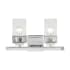 Livex Lighting Harding 2 Light 16" Wide Bathroom Vanity Light with Clear Seedy Glass Shades Polished Chrome