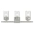 Livex Lighting Harding 3 Light 23-7/8" Wide Bathroom Vanity Light with Clear Seedy Glass Shades Polished Chrome