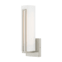 Livex Lighting Fulton Single Light 12" Tall Integrated LED Bathroom Sconce Brushed Nickel